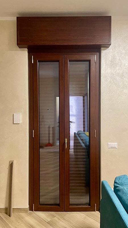 Infissi effetto legno